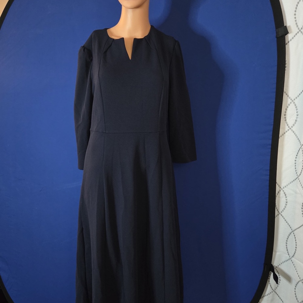 Allegra K Navy Long Sleeve Dress